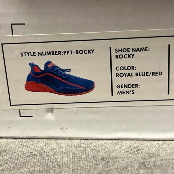 Pony Rocky PP1-Rocky Men’s Shoes Size 12 - Royal Blue/Red - NIB - Picture 3 of 10